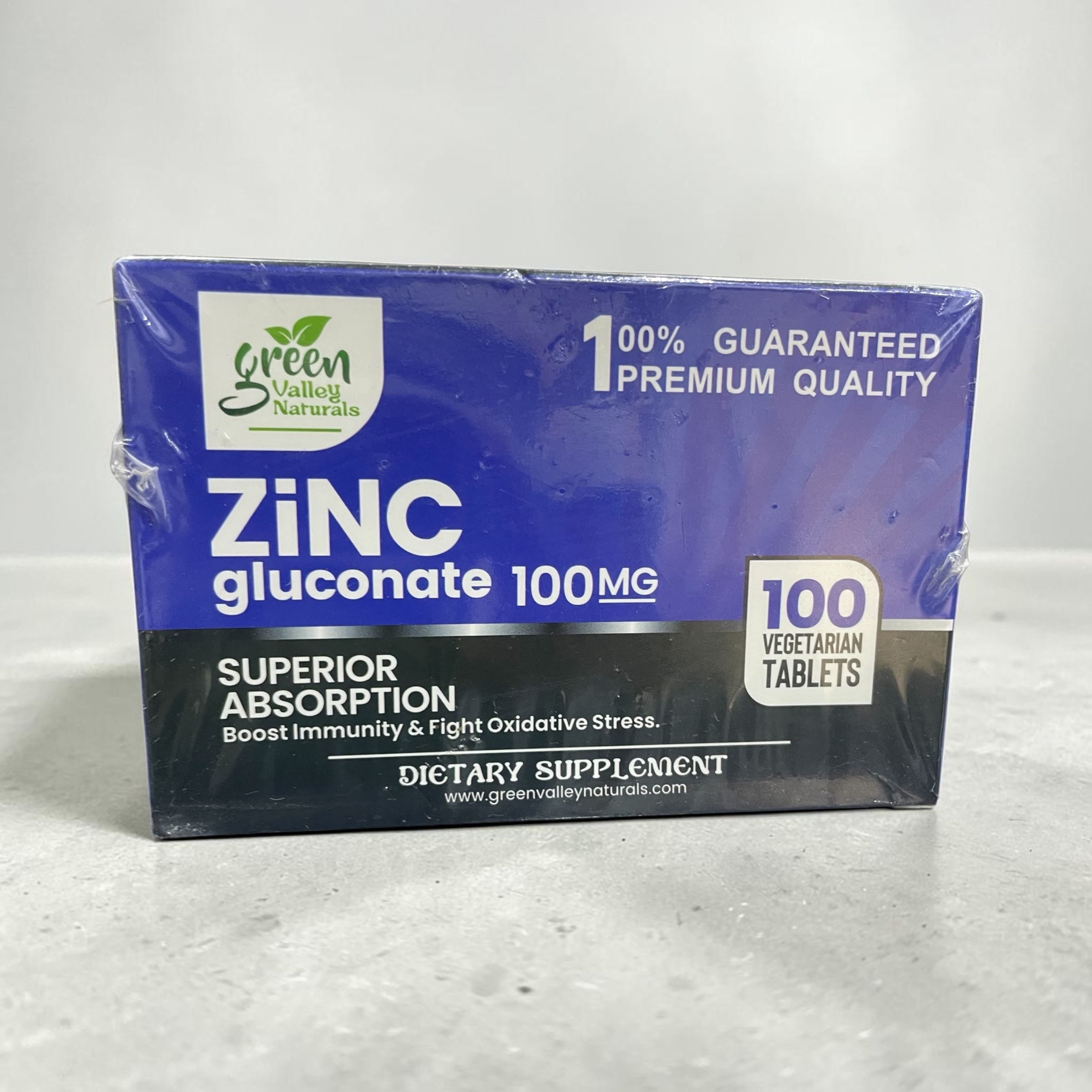GREEN VALLY ZINC GLUCONATE 100MG SACHET
